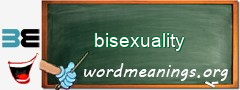 WordMeaning blackboard for bisexuality